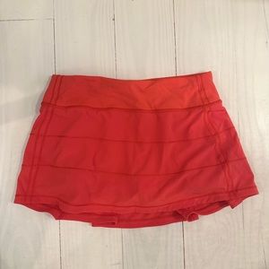 Lu lu lemon skirt- orange/red size 4